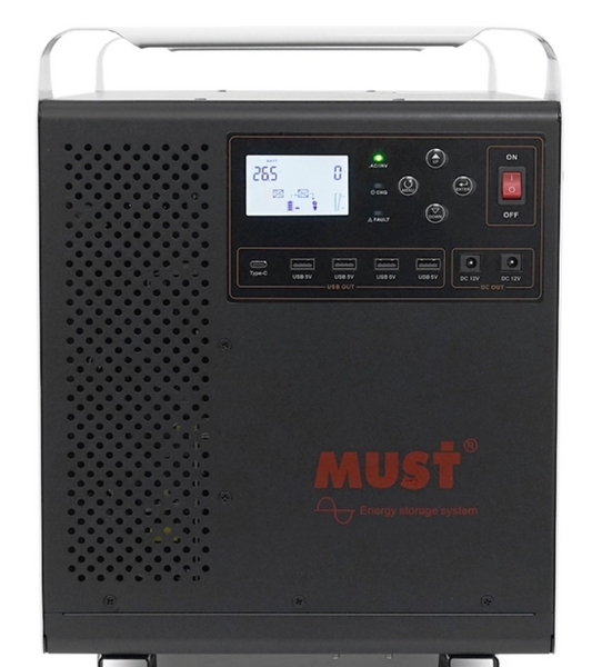 Купити зарядну станцію MUST HBP1800-3024OS 3000W LiFePO4 (LCD, MPPT) SSE0002 фото